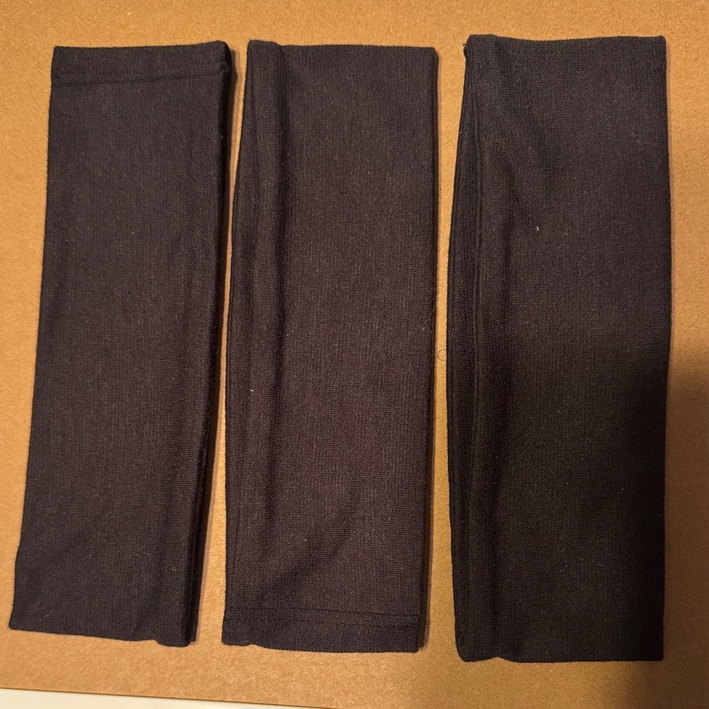 Black Headbands Set of 3